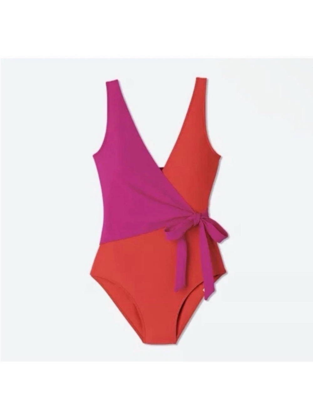 Summersalt Pink & Red Wrap One-Piece Swimsuit Women’s 10LT